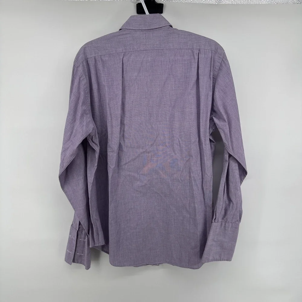 Polo Ralph Lauren Philip Shirt Mens 15.5x33 French Cuff Lavender Purple Solid